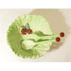 Carltonware leaf shaped salad bowl and ser…