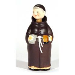 Hand painted pottery monk decanter, 24cm h…