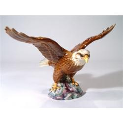 Hand painted Beswick bald eagle, impressed…