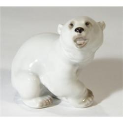 Hand painted USSR polar bear and a USSR ti…