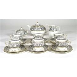 Six place Wedgwood teaset, decorated with …