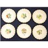 Image 1 : Six Victorian plates, hand painted with fr…