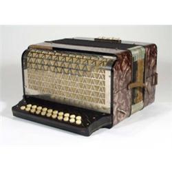 Purple marbleised Hohner accordion…