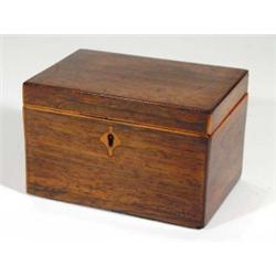 Victorian rosewood twin divisional tea cad…