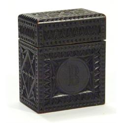 Victorian ebonised hardwood twin divisiona…
