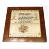 Image 1 : Victorian mahogany framed sampler with flo…