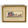 Image 1 : Gilt framed Stevenograph, 'The Good Old Da…