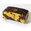 Image 1 : Small rectangular tortoiseshell box on ivo…