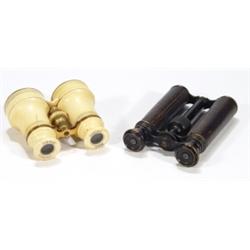 Pair of ivory and brass opera glasses by C…