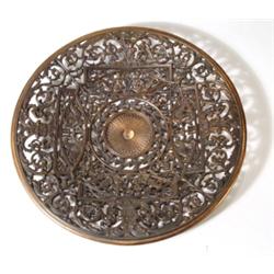 Coalbrookdale copper charger cast with mer…
