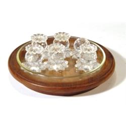 Six Swarovski crystal thistles, marks to b…