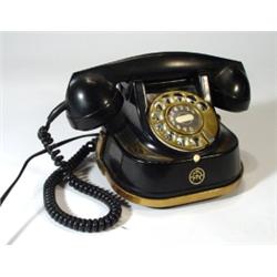 Brass and bakelite bell dial telephone…