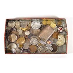 Quantity of silver, brass and other medals…