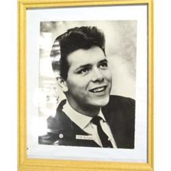 Framed autographed photograph of Sir Cliff…