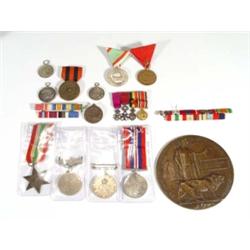 Group of military medals including Foreign…