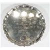 Image 1 : Circular silver four footed salver, Cheste…