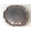 Image 1 : Circular scrolled silver tray on hoofed fe…