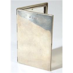 Silver folding pocket mirror, Birmingham 1…