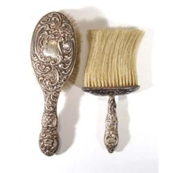 Two Victorian silver backed brushes, vario…