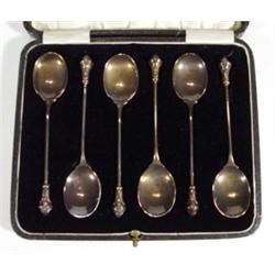 Set of six silver coffee spoons, Birmingha…