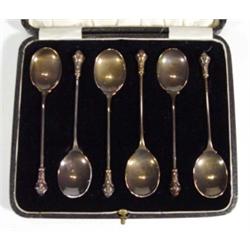 Set of six silver coffee spoons, Birmingha…