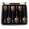 Image 1 : Set of six silver coffee spoons, Birmingha…