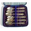 Image 1 : Cased set of six silver teaspoons, Sheffie…