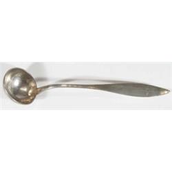 Continental silver ladle, 23cm long…