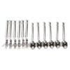 Image 1 : Set of six continental silver coffee spoon…