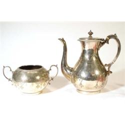 Victorian Art Nouveau style teapot and twi…