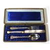 Image 1 : Cased Victorian silver plated and ivory ch…