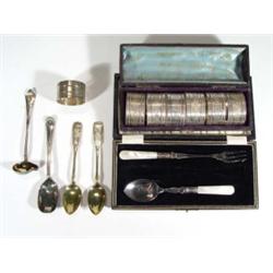 Group of silver plated items including a c…