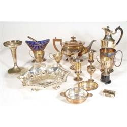 Quantity of assorted silver plate includin…