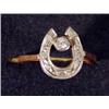 Image 1 : Gold diamond set horseshoe ring…