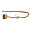 Image 1 : 9ct gold Albert chain with attached gold a…