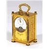 Image 1 : French gilt metal carriage clock with eigh…