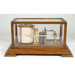 Oak cased Barograph, marked Harrod,…