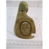 Image 1 : CARVED EAGLE & FACE BY FLOYD GROSSETETE NWT