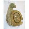 Image 2 : CARVED EAGLE & FACE BY FLOYD GROSSETETE NWT