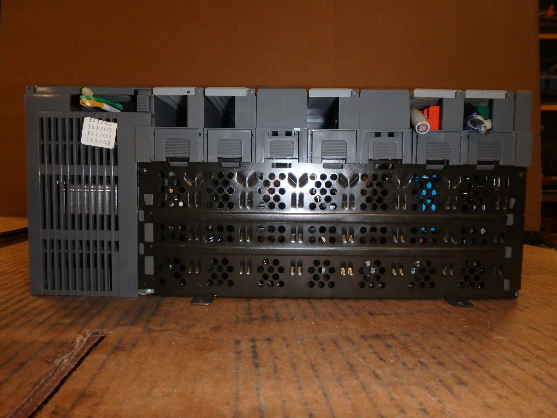 ALLEN BRADLEY 1746-A7 SLC 500 7-SLOT RACK W/ MODULES, *SEE PICS FOR TYPES*