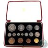 Image 1 : Great Britain; 1937 King George 6th Coronation 15-coin Proof Set in the original Royal Mint case. Sp