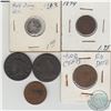 Image 1 : USA Lot;  1801 1-cent, 1824 1-cent, 1874 1-cent, 2-cent No Date, 1866 2-cent & 1862 5-cent. 6pcs.