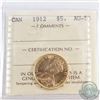 Canada 1912 $5 Gold ICCS Certified AU-55