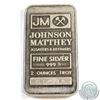 Scarce! Johnson Matthey 2oz Fine Silver Bar with 'JM Logo' (Tax Exempt) Serial # 014528. 2oz example