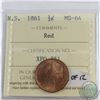 Nova Scotia 1/2-cent 1861 ICCS Certified MS-64 Red. Tied for the highest grade by ICCS. A Well struc