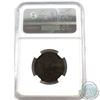 Image 2 : Newfoundland 1-cent 1880 Narrow 0 NGC Certified F-15 Brown
