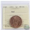 1-cent 1895 ICCS Certified MS-64 Red. A bright flashy coin.