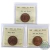 1-cents 1900H R&B MS-63, 1901 MS-62 Red; Mark & 1902 MS-62 R&B. All coins are ICCS Certified. 3pcs
