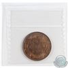 Image 2 : 1-cent 1901 ICCS Certified MS-65 Red! Bright Flashy Coin with crisp details.