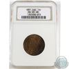 Image 1 : 1-cent 1901 Large NGC Certified MS-65 Red/Brown. Please note the holograph sticker on back of holder